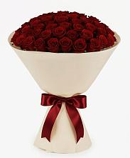 Букет 101 Бордовая роза Блэк Бакарра в Стародубском