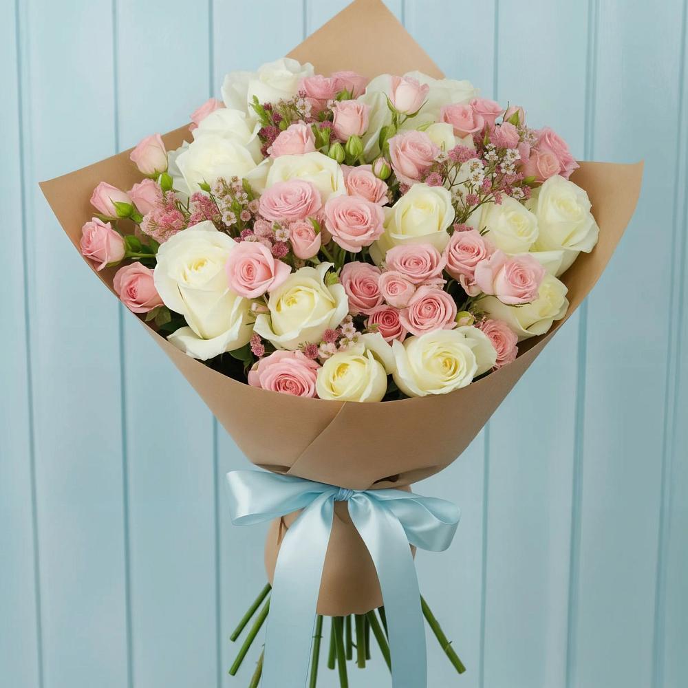 Букет цветов из: Розы в Стародубском