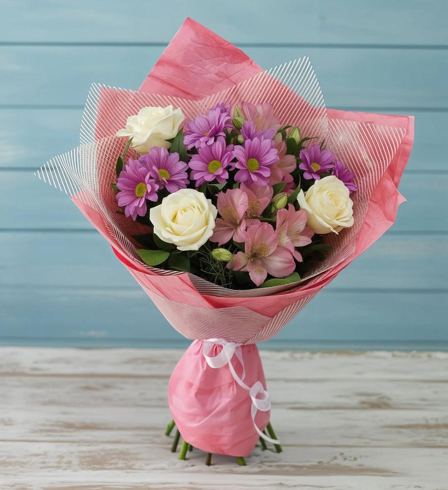 Букет цветов из: Герберы в Стародубском