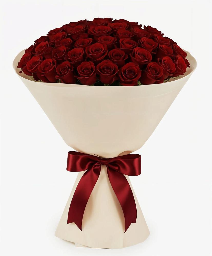 Букет 101 Бордовая роза Блэк Бакарра в Стародубском