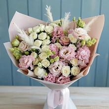 Букет цветов из:  Альстромерии и Розы в Стародубском